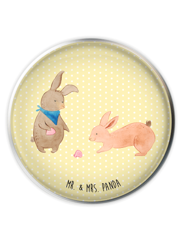 Mr. & Mrs. Panda Stöpsel Waschbecken Hasen Muschel ohne Spruch in Gelb Pastell