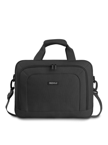 Redolz Essentials 12 Flugumhänger-Aktentasche 40 cm Laptopfach aufsteckbar in black