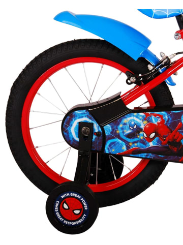 Volare Kinderfahrrad Ultimate Spider-Man Jungen 16 Zoll Kinderrad in Blau/Rot 4 Jahre