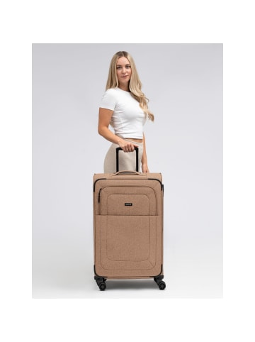 Redolz Essentials 12 LARGE 4 Rollen Trolley 79 cm mit Dehnfalte in coffee 1