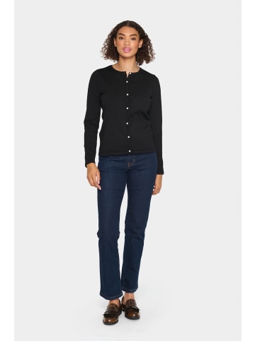 SAINT TROPEZ Strickjacke JemmaSZ Gerade Passform in Black