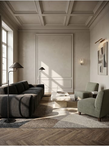 KADIMA DESIGN Teppich Niederflor Abstrakt pflegeleicht Wohnzimmer Flur Esszimmer in Beige