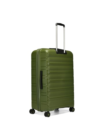 D&N Travel Line 4700 4 Rollen Trolley 78 cm mit Dehnfalte in olive green