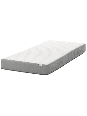 Beliani Matratze BREEZ in Weiß/Grau - (W) 90 x (H) 20 x (L) 200 cm