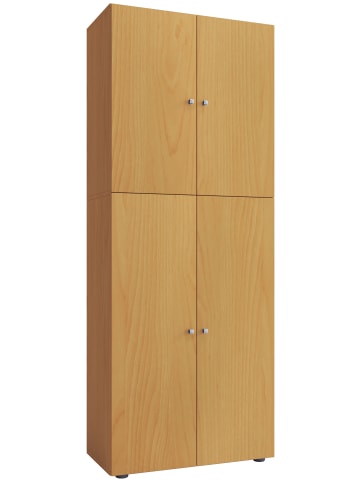 VCM  Holz Besenschrank Staubsauger Putzschrank Lona in Buche