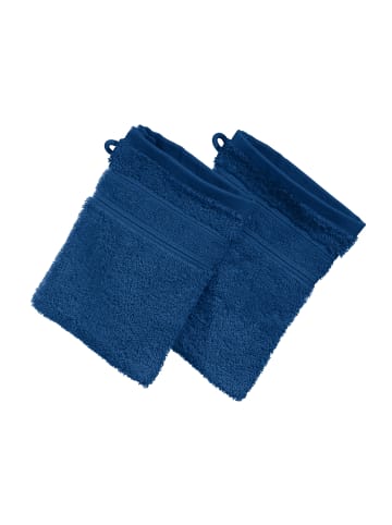 Erwin Müller Frottier Waschhandschuh 2er-Pack Karlsruhe in dunkelblau