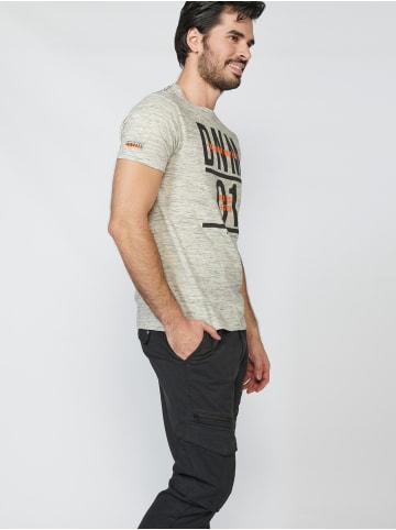 KOROSHI Kurzarm T-Shirt in weiß