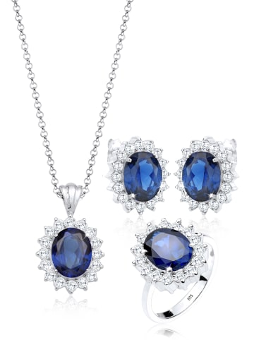 Elli Schmuckset 925 Sterling Silber in Blau