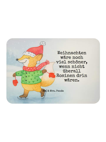 Mr. & Mrs. Panda Kühlschrankmagnet Fuchs  Schlittschuhe Design m... in Weiß