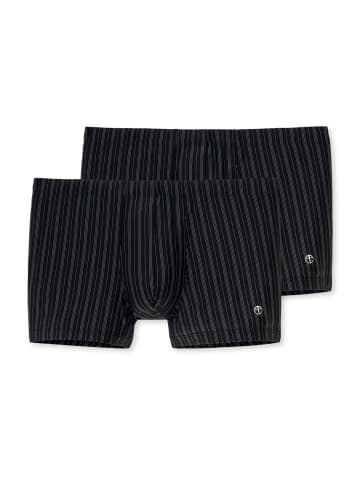 Schiesser Retro Short / Pant Nachtschwärmer in Schwarz