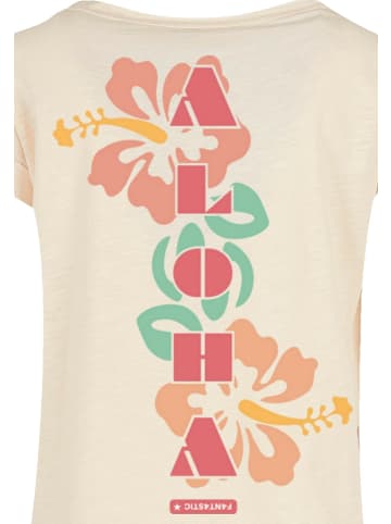 F4NT4STIC Long Cut T-Shirt PLUS SIZE Aloha in Whitesand