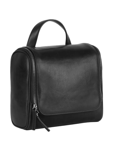 Leonhard Heyden Roma Kulturbeutel Leder 26 cm schwarz