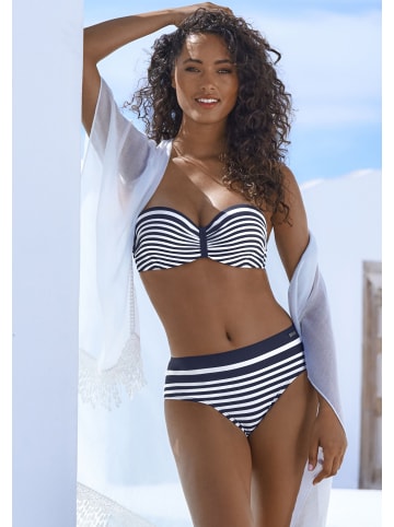 LASCANA Bikini-Hose in marine-weiß