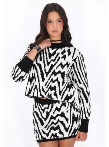 myMo ROCKS Women Sweater in black white