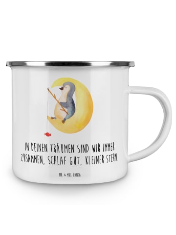 Mr. & Mrs. Panda Teetasse Alleine schlafen lernen mit Spruch in Weiß