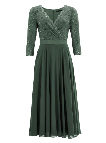 SWING Abendkleid in oliv - 0004