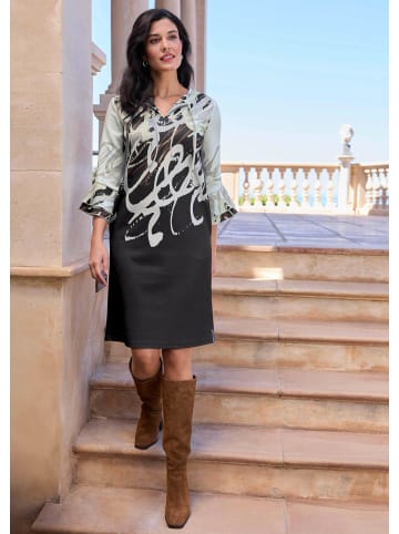 Alba Moda Kleid in schwarz / stein / kupferfarben