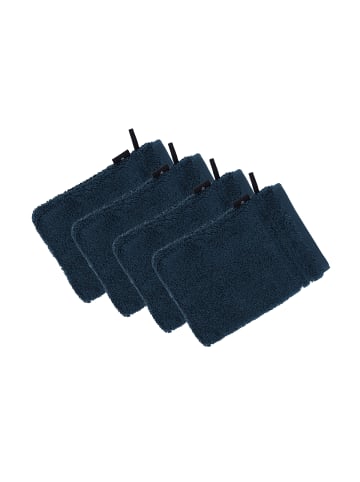 Vossen 4er Pack Waschhandschuh in petrol