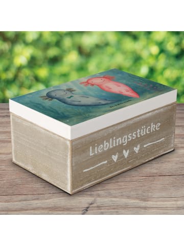 Mr. & Mrs. Panda Box Axolotl Liebe Design ohne Spruch in Weiß
