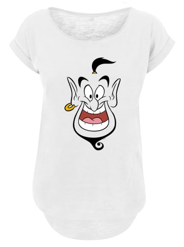 F4NT4STIC Long Cut T-Shirt Long Cut T-Shirt Disney Aladdin Genie Face in weiß