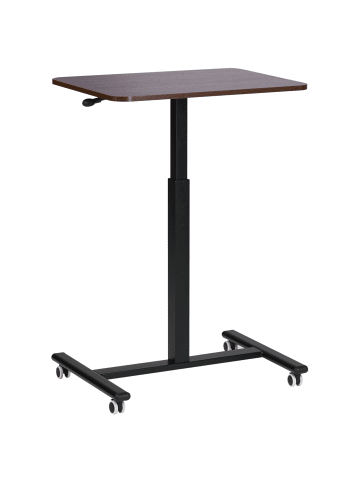 Beliani Verstellbarer Laptopständer ACADEMIA in Braun/Schwarz