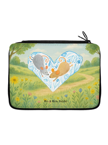 Mr. & Mrs. Panda Etui Mäuse Herz Design ohne Spruch in Weiß