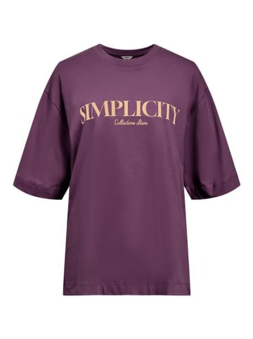 Object T-Shirt in Mauve Wine