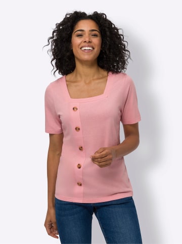Sieh an! Kurzarmshirt in rosenquarz