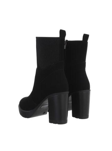 Ital-Design Stiefelette in Schwarz