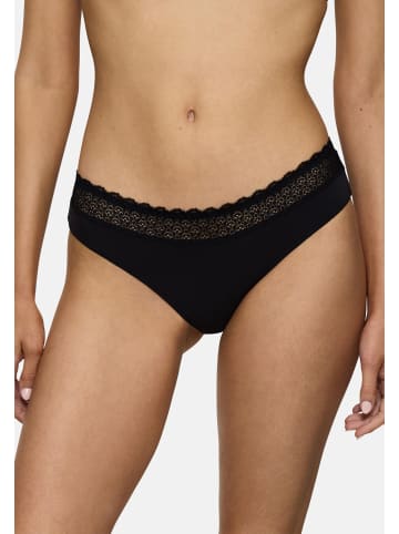 Triumph Tai Slip Feel of Modal in Schwarz / creme