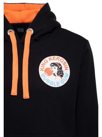 King Kerosin King Kerosin Hoodie Bubble Gum in schwarz