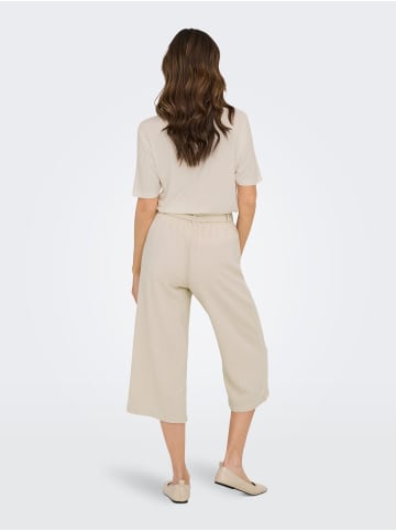 JACQUELINE de YONG Elegante Culotte-Hose mit Schleifengürtel und Taschen in Braun-4
