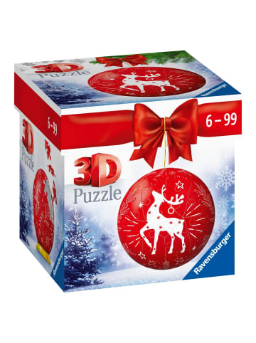 Ravensburger Ravensburger 3D Puzzle-Ball Weihnachtskugel Rentier 11495 - 54 Teile - für...