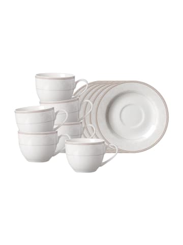Ritzenhoff & Breker 6er Set Espressotassen mit Untertassen Isabella 90 ml beige in beige