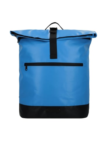 Greenburry Upcycled Tarpaulin Daypack 42.5 cm Laptopfach in space blue-black