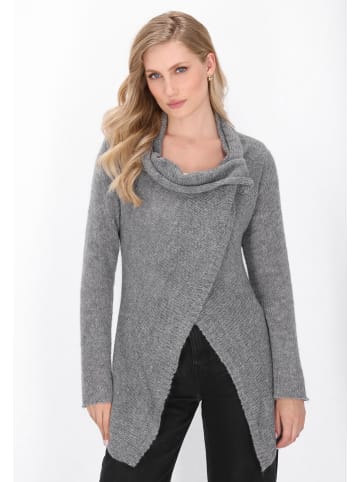 DreiMaster Women Cardigan in grey melange