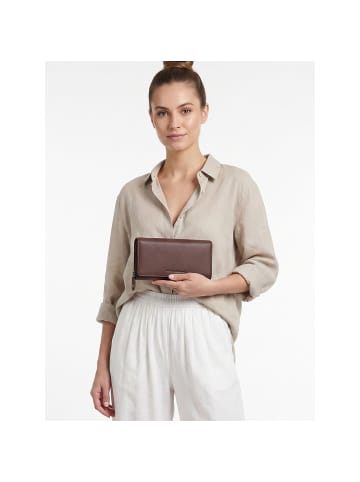 The Chesterfield Brand Valetta Geldbörse RFID Schutz Leder 18 cm dark taupe