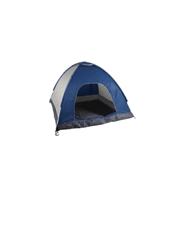relaxdays Popup Strandzelt in Blau/Anthrazit - (B)200 x (H)135 x (T)200 cm