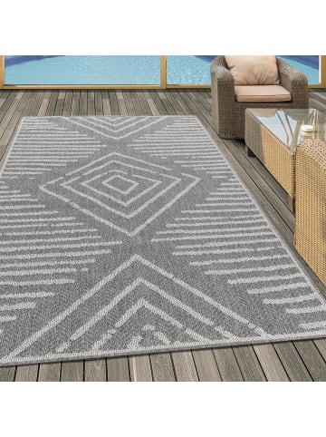 KADIMA DESIGN Teppich Outdoor Flachgewebe Gestreift Polypropylen Balkon