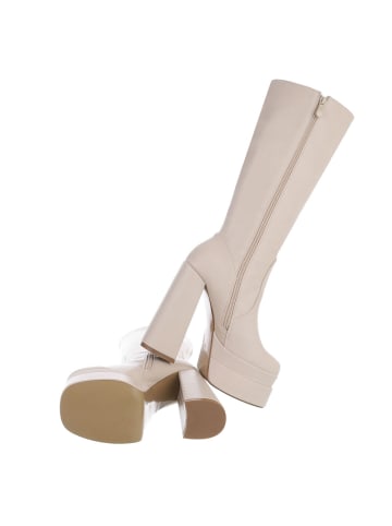 Ital-Design Stiefel in Beige