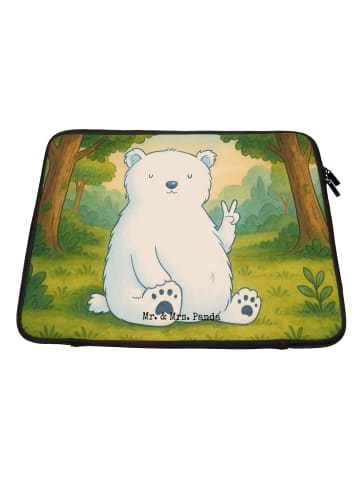 Mr. & Mrs. Panda Notebook Tasche Eisbär Faul Design ohne Spruch in Weiß