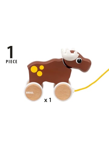 Brio Aktionsspiel BRIO Infant/ Toddler - Nachzieh-Elch Ab 1 Jahre in bunt