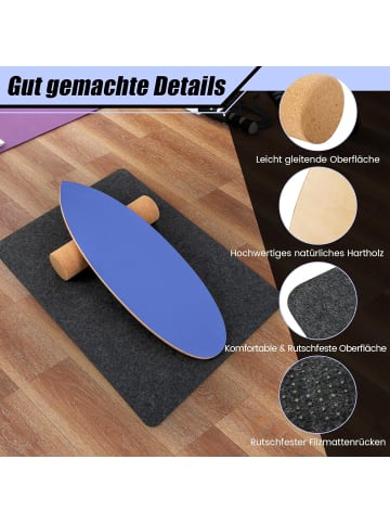 COSTWAY Balance Board für zuhause in Blau