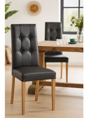 möbel-direkt Polsterstuhl (2Stück) Inka in schwarz