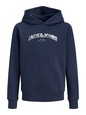 JACK & JONES Junior Kapuzenpullover Hoodie Jjavery in navy blazer