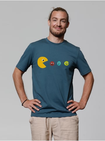 wat? Apparel T-Shirt Pacmännchen in Petrol