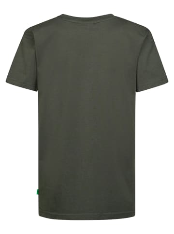 Petrol Industries Locker geschnittenes Baumwoll-T-Shirt millpath in Schwarz
