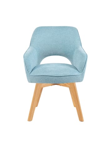 DUBI Möbel 2er-Set: Drehstuhl Mika-Mara in Hellblau - (B)60 x (H)87 x  (T)65 cm