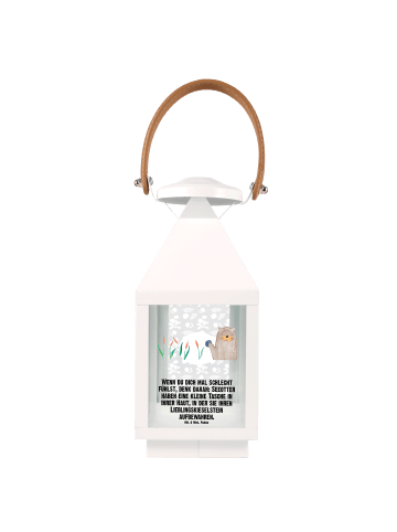 Mr. & Mrs. Panda Windlicht Otter Stein mit Spruch in Transparent