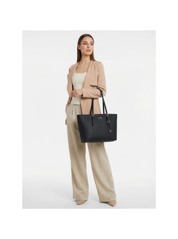 Lazarotti Bologna Leather XL Shopper Tasche Leder 35 cm in black